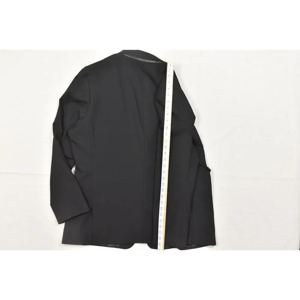 Banana Republic Tailored Fit Black Two Button Suit Jacket Blazer Men's 46 Regula